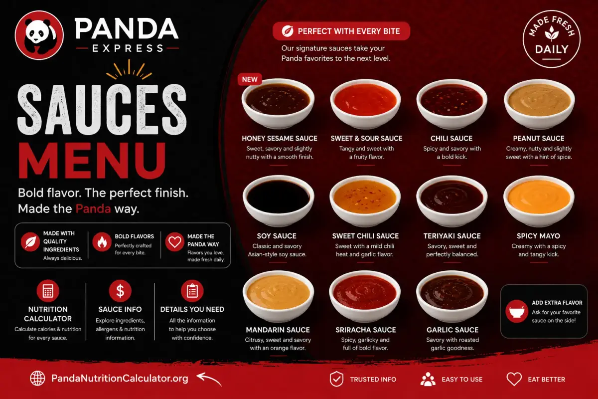 panda express sauces menu