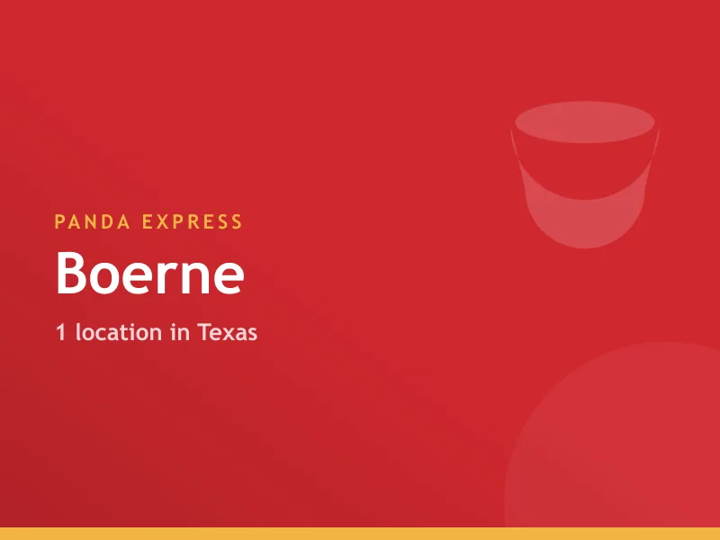 Panda Express Boerne, TX