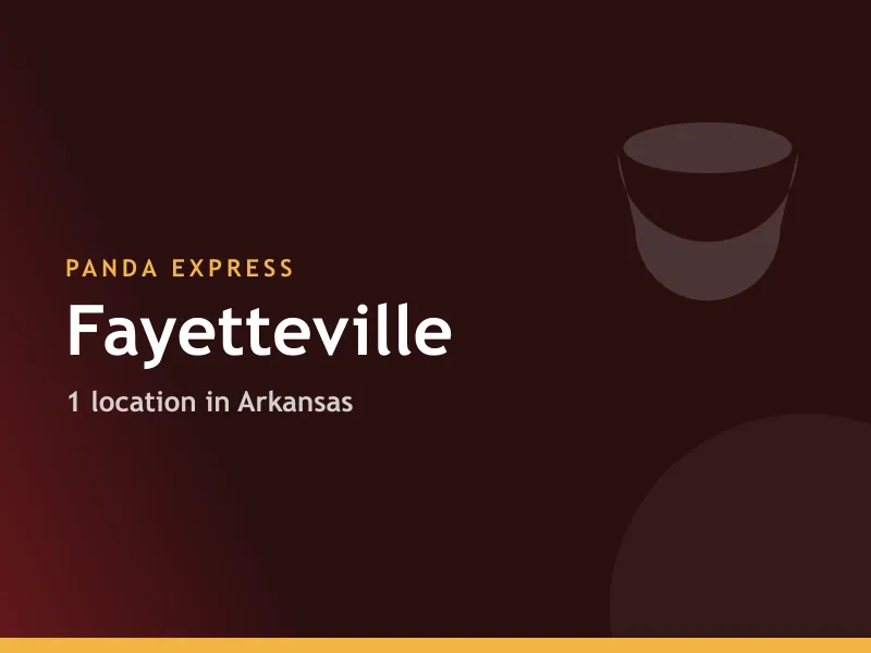 Panda Express Fayetteville, AR