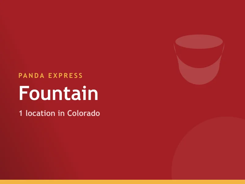 Panda Express Fountain, CO