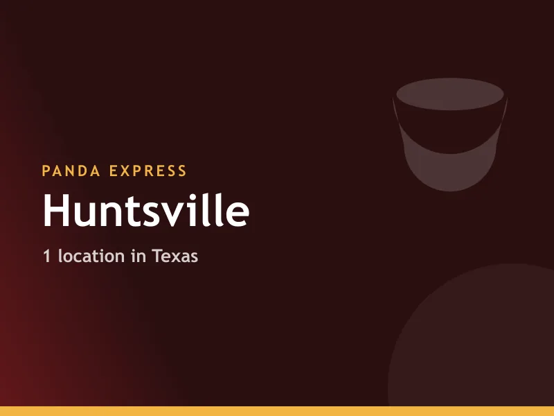 Panda Express Huntsville, TX