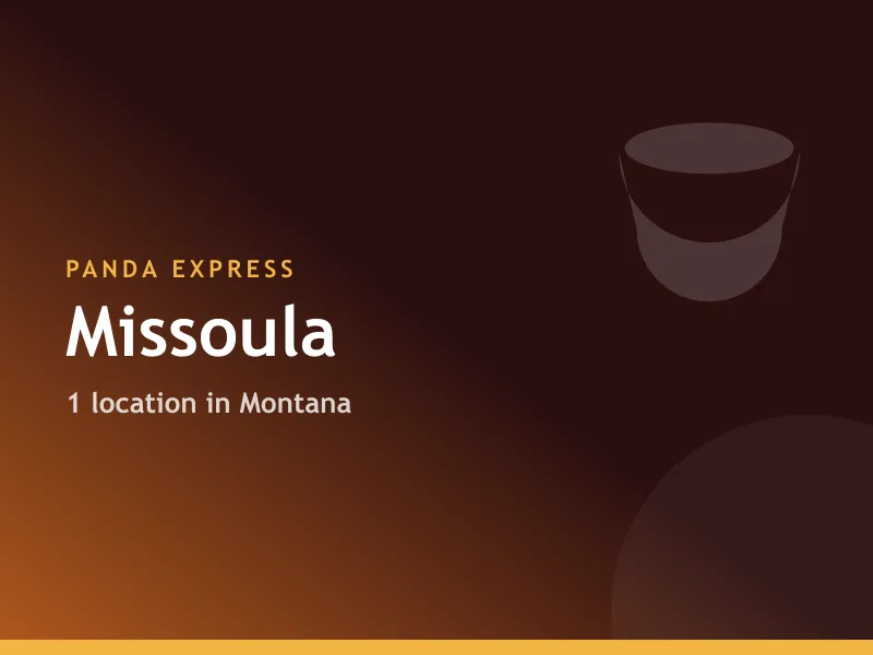 Panda Express Missoula, MT