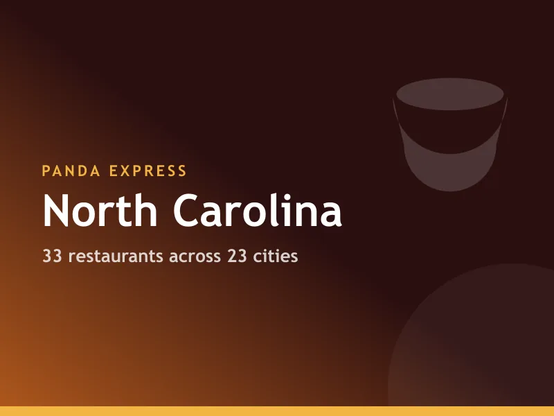 Panda Express locations in North Carolina